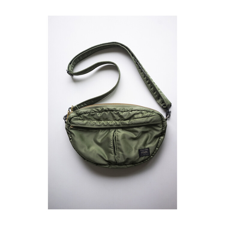 PORTER TANKER - SHOULDER BAG (new half moon, Vintage Khaki)