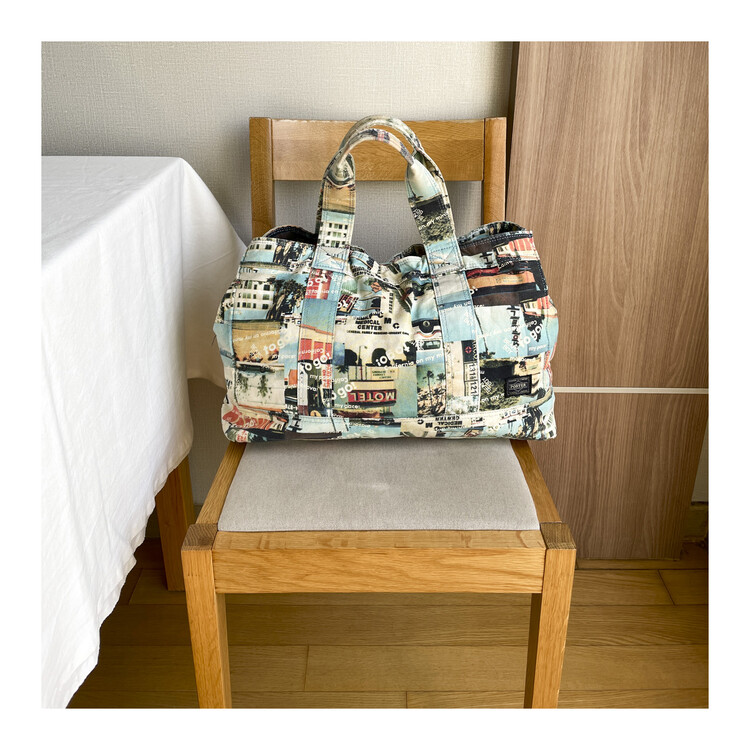 rare PORTER x BEAMS BOY - Masacova Tote bag (pattern)
