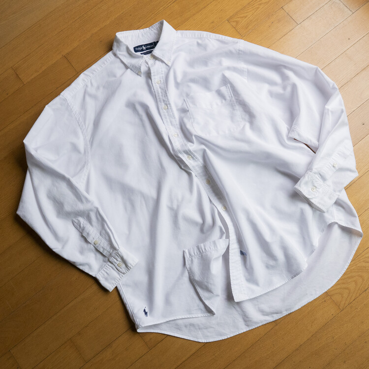 90s POLO RALPHLAUREN - The Big Oxford (White)