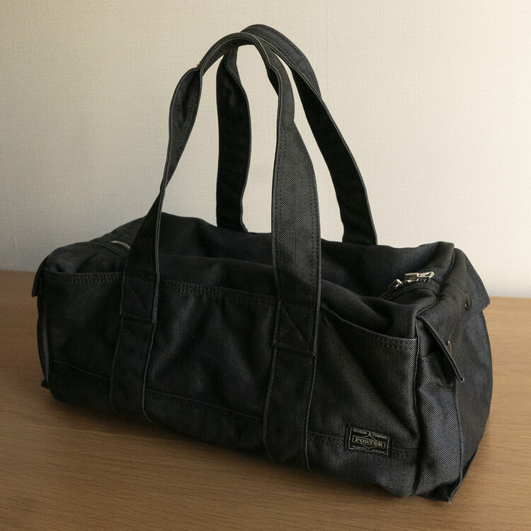 PORTER SMOKY - BOSTON BAG L (Washed Black)