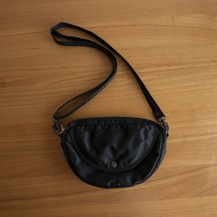PORTER TANKER - SHOULDER BAG (Vintage Half Moon, Black)