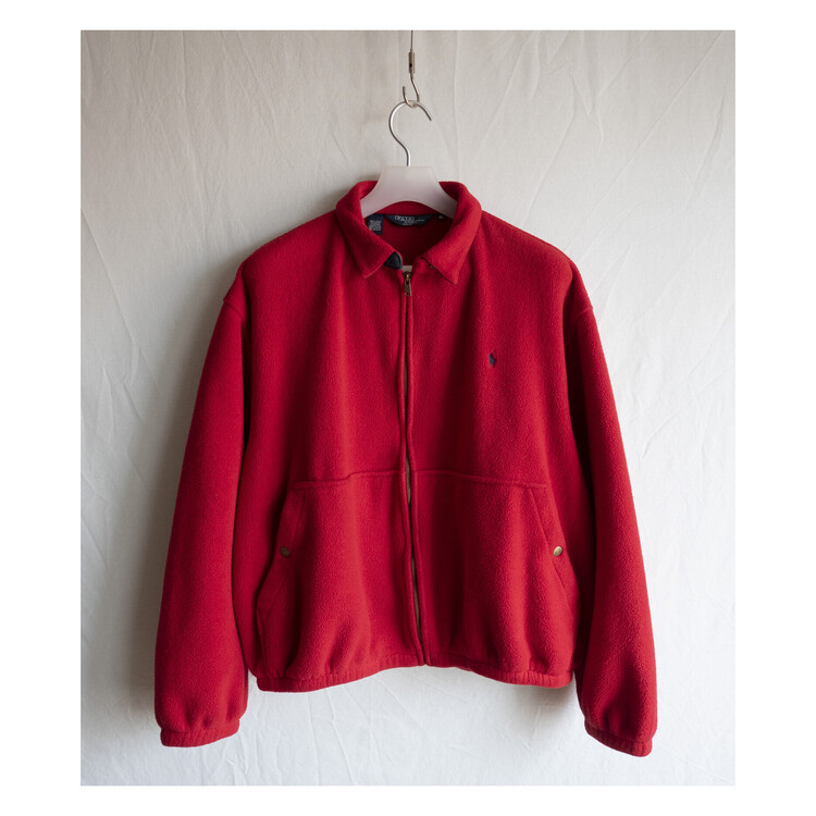 1990S POLO RALPH LAUREN - Fleece Swing Top (Classic Red) *made in USA