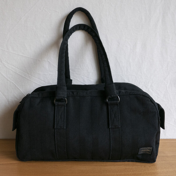 70th anniversary) PORTER TANGO BLACK - BOSTON BAG
