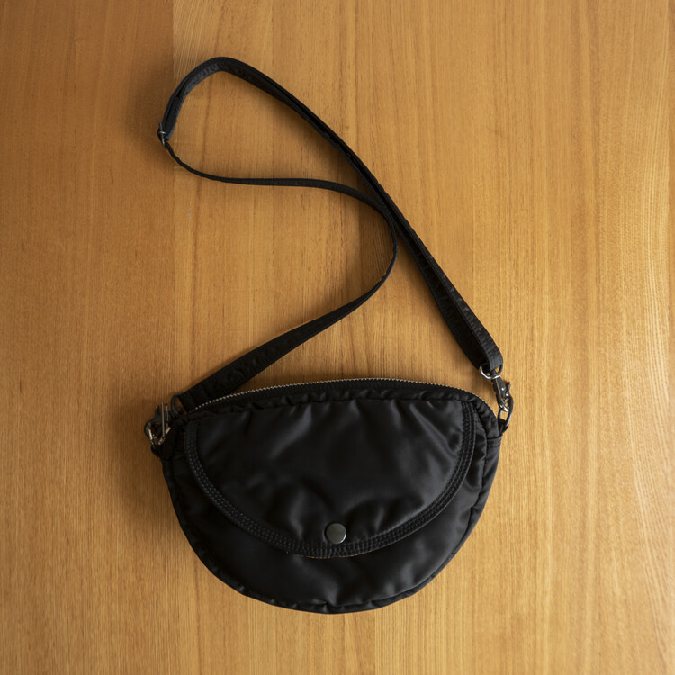 PORTER TANKER - SHOULDER BAG (Vintage Half Moon, Black)