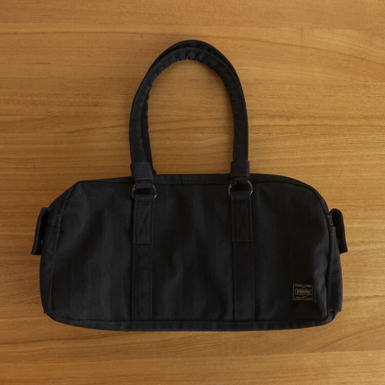 70th anniversary) PORTER TANGO BLACK - BOSTON BAG