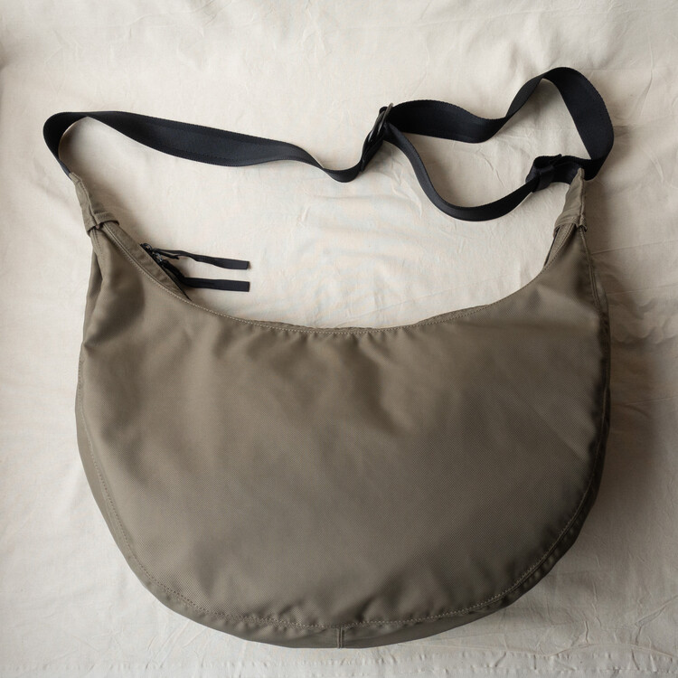 PORTER ROUND - SHOULDER BAG L (Khaki Gray)