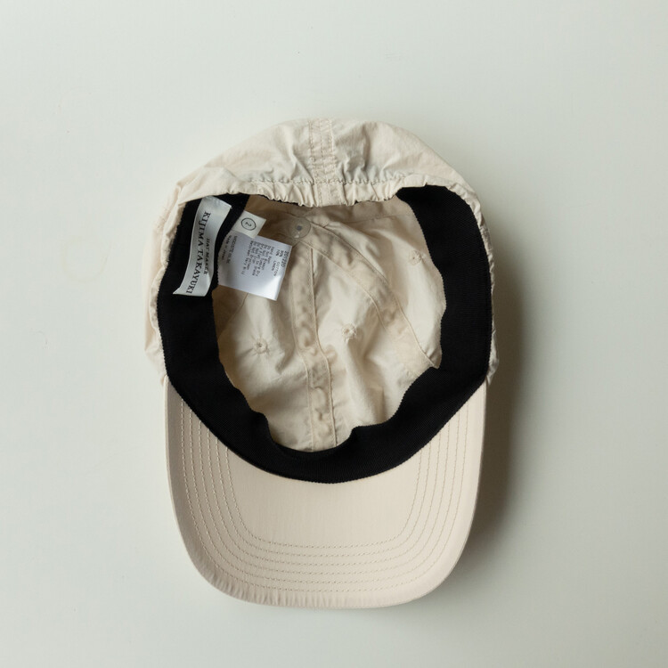 KIJIMA TAKAYUKI - 6 Panel Cotton Cap (Natural Ivory) / 2size