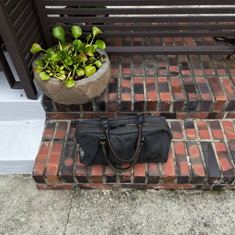 KICHIZO by Porter Classic ボストンバッグ ブラック Porter Classic Clutch Bag Organic Cotton Canvas CLUTCH BAG L