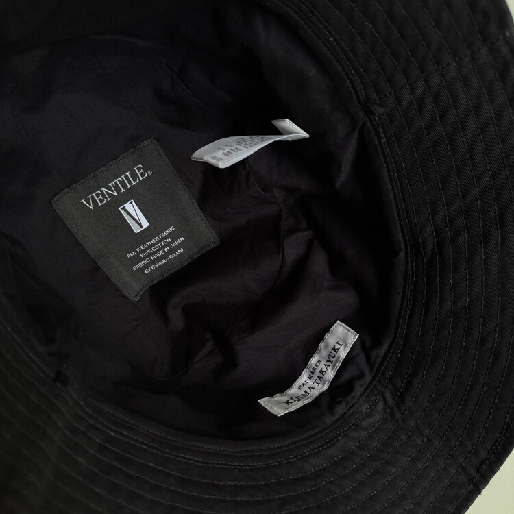 KIJIMA TAKAYUKI キジマタ VENTILE バケットハット 黒 ③ KIJIMA