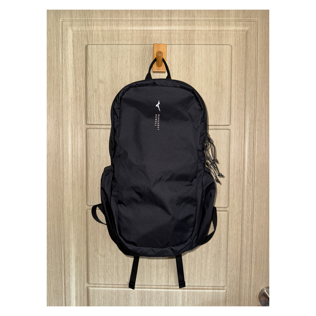 MIZUNO x MARGARET HOWELL - Ripstop Nylon Backpack (Black) *Pocketable