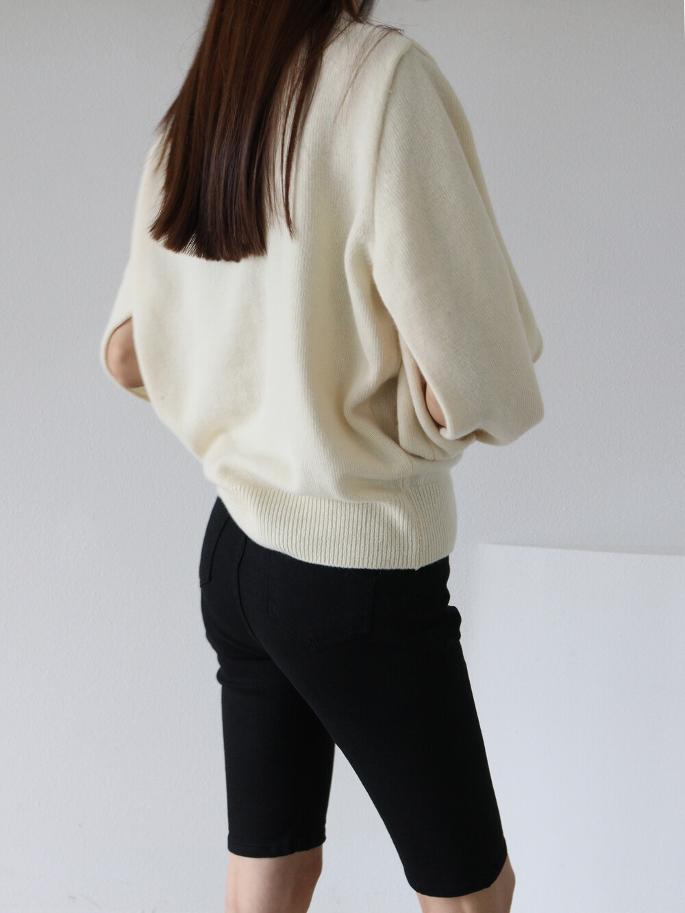CABLE SLEEVE KNIT (2COLOR)