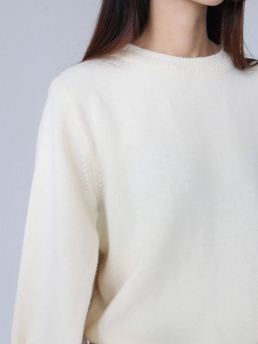 CABLE SLEEVE KNIT (2COLOR)