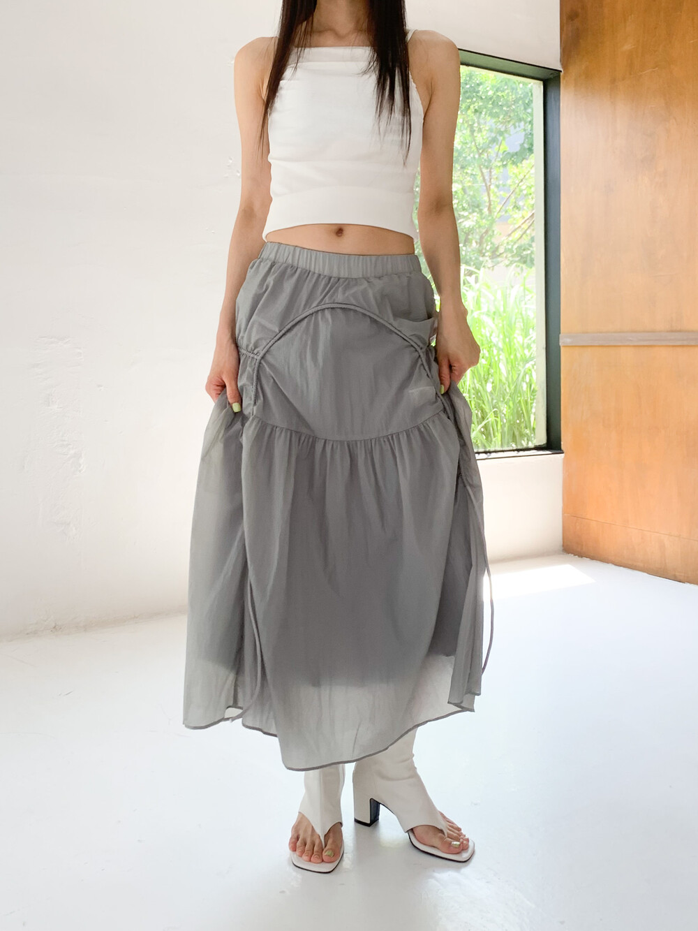 STRUCTURAL SKIRT (2COLOR)