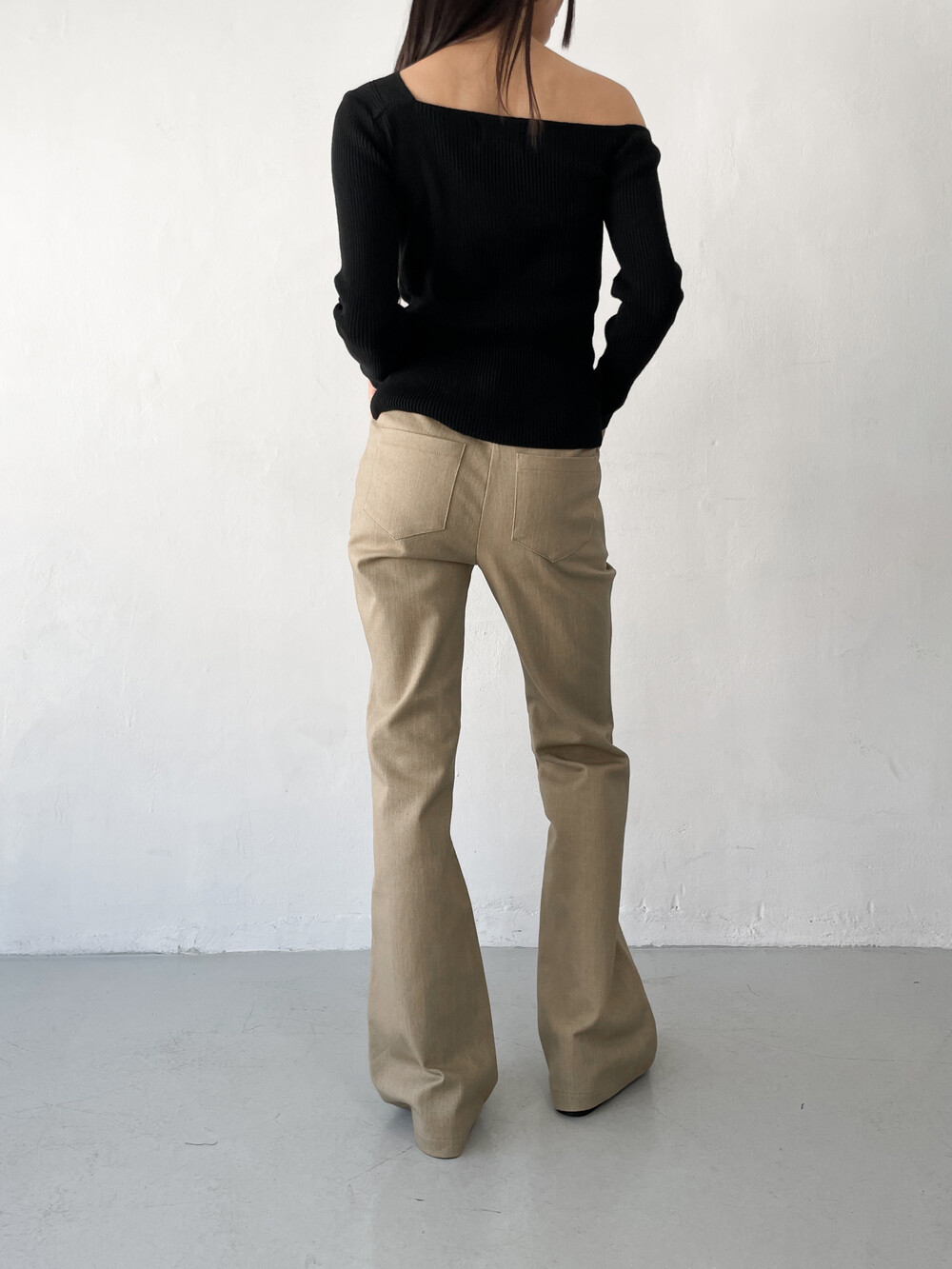 Long Sleeve Button Detail Knit Pullover-Blue