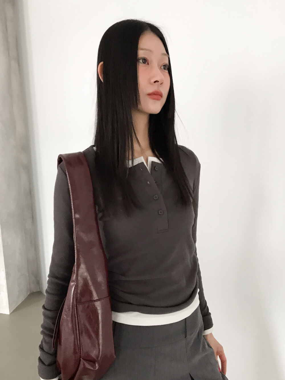 FLUFF BUTTON TOP (6COLOR)