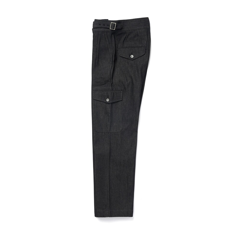 denim gurkha pants