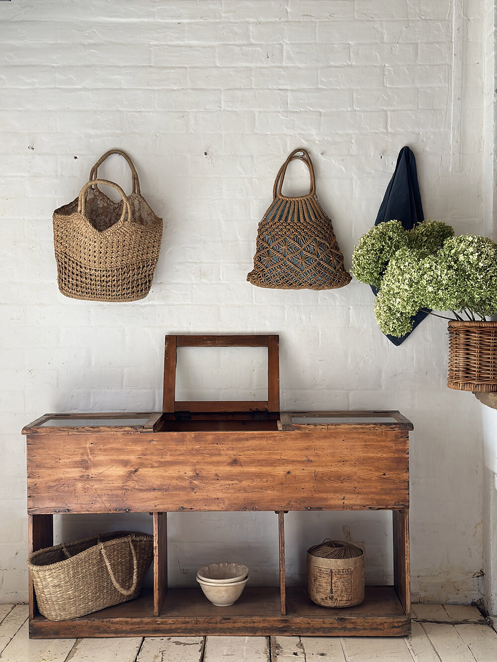 26-046 올드 빈티지 그레인 샵 스토리지 상점용 캐비넷