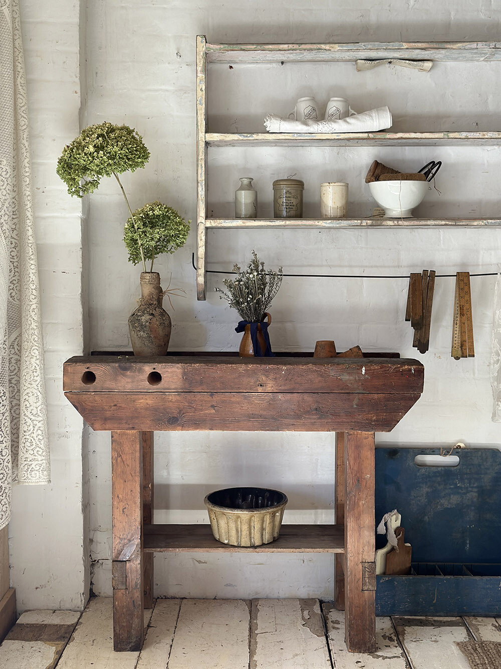 26-057 빈티지 스몰 워크벤치