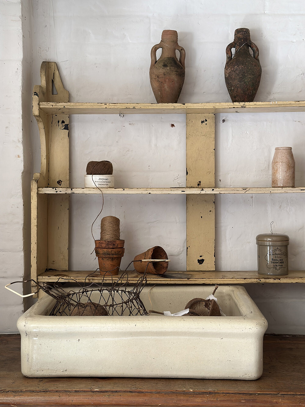 앤틱 세면대 도기