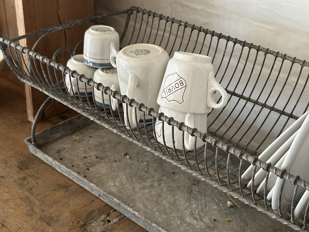 26a-009 빈티지 프렌치 징크 플레이트 랙