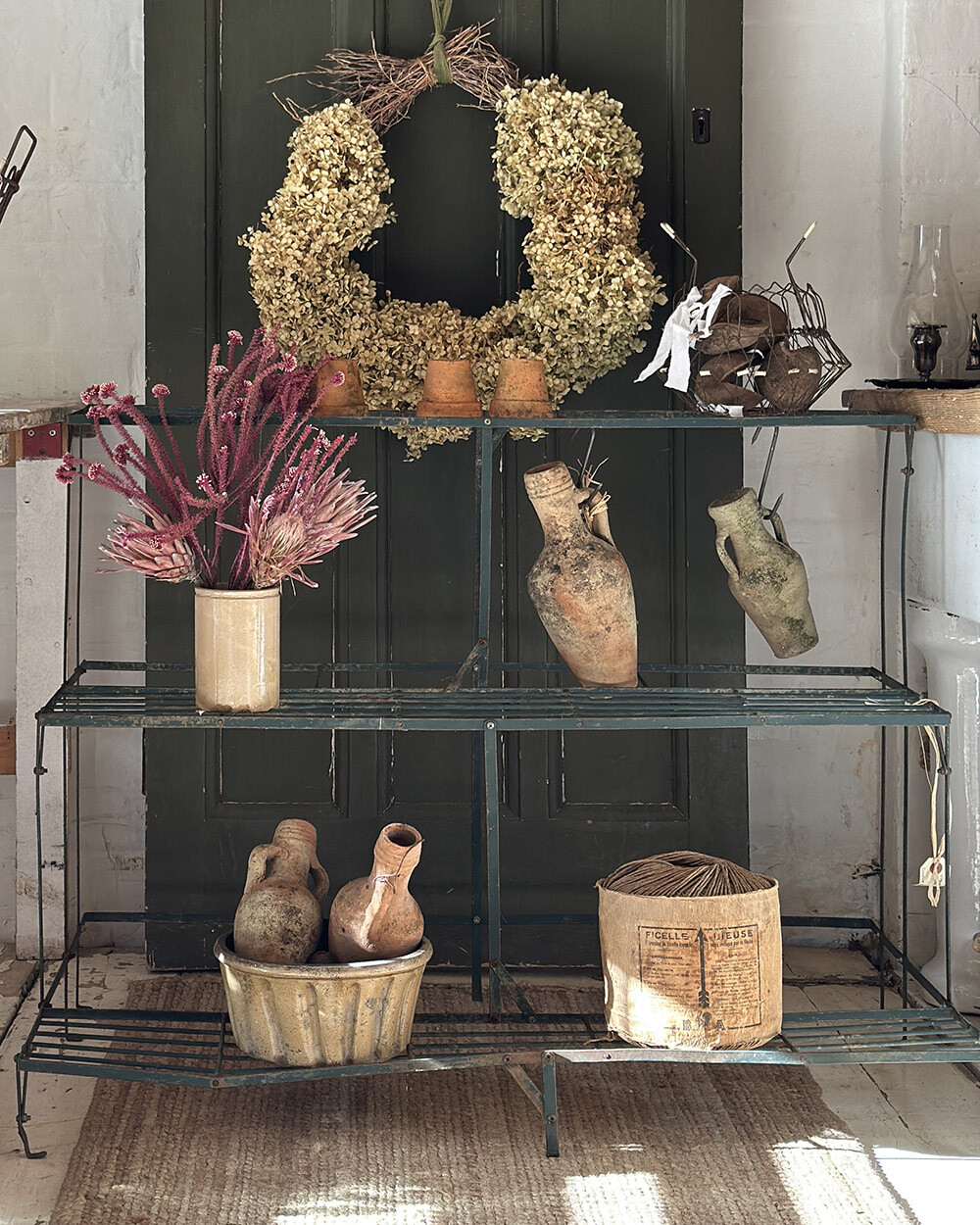 26a-012 빈티지 가든 메탈 플랜트 스탠드