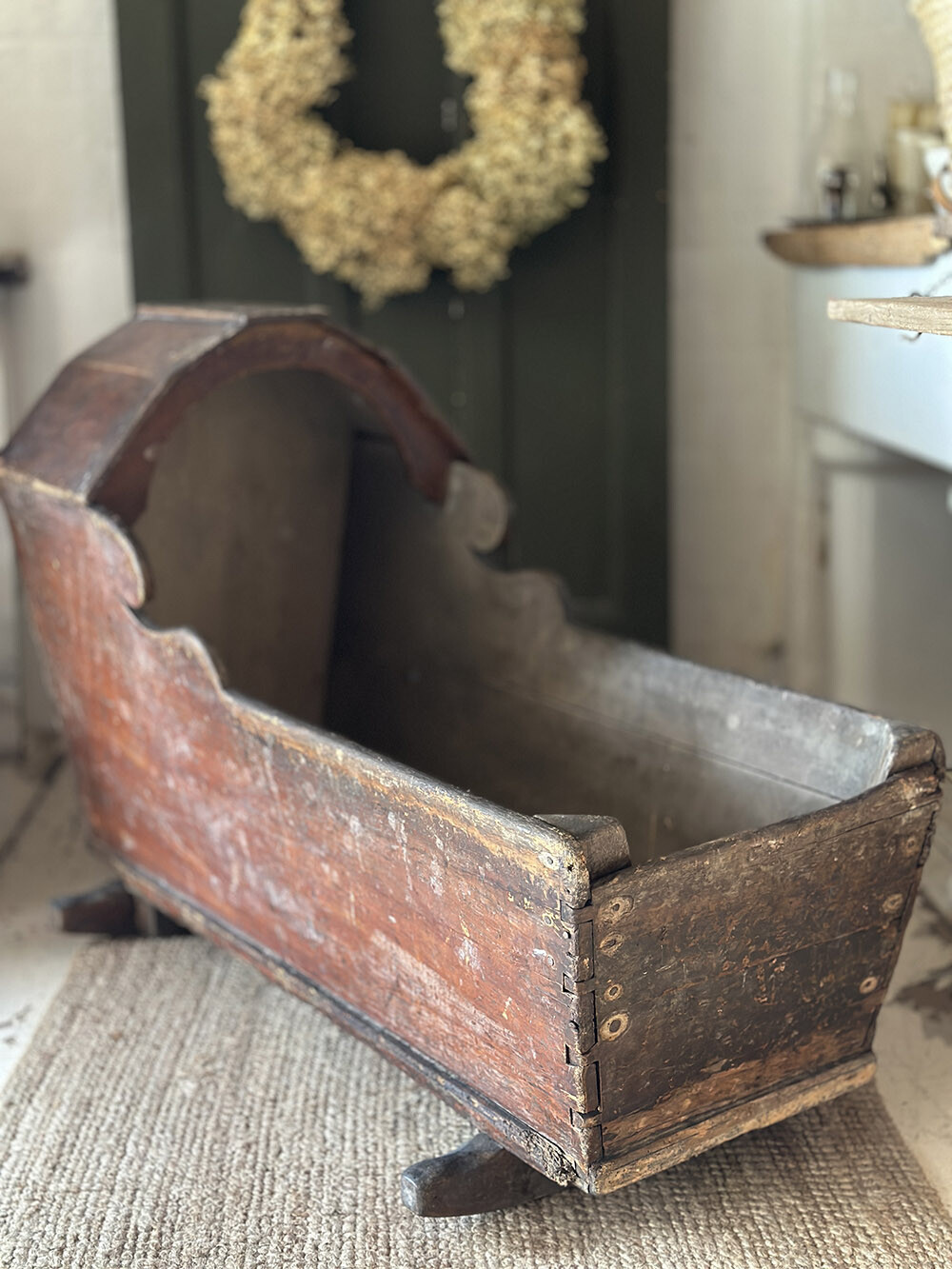 앤틱 베이비 크래들