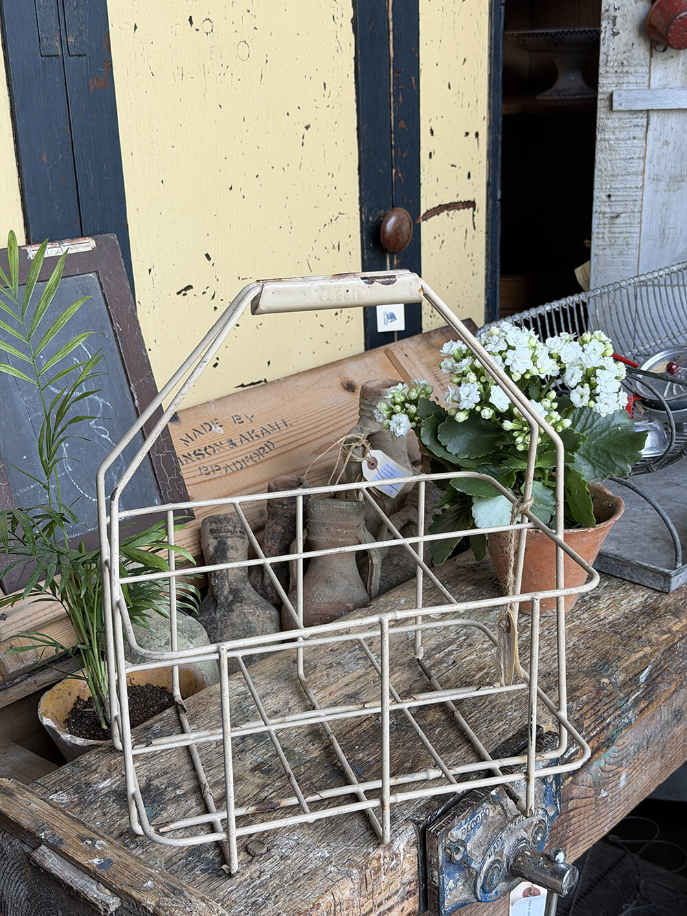 빈티지 플라스틱 코티드 보틀 홀더