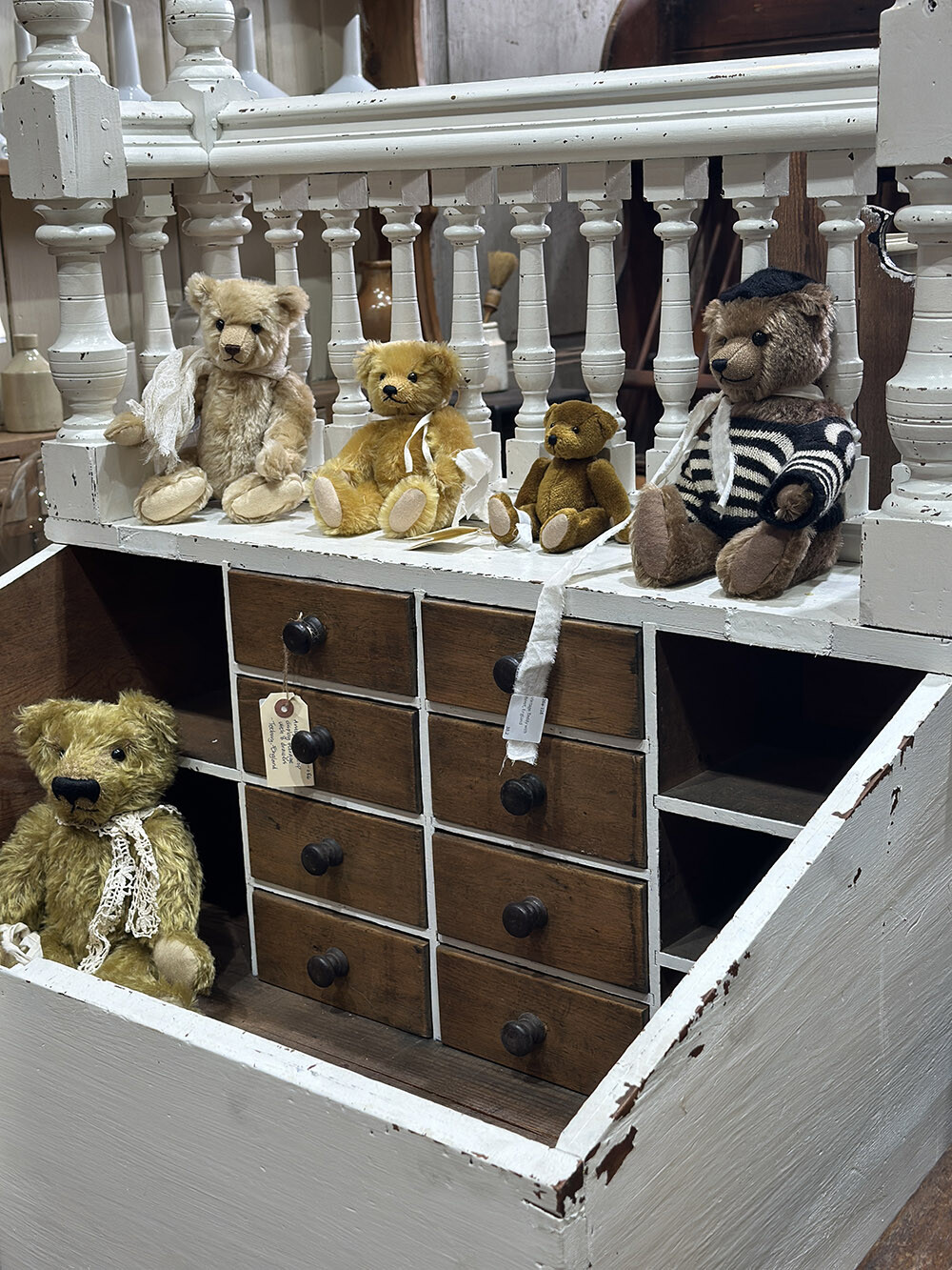 26-086 앤틱 데스크탑 디스플레이 스토리지