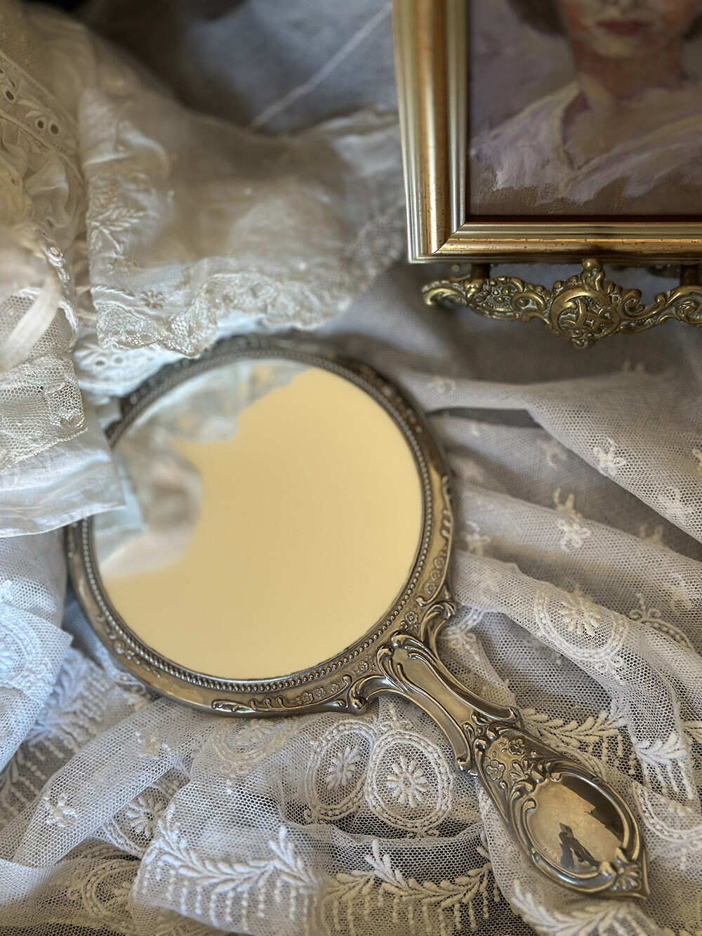 빈티지 핸드 미러