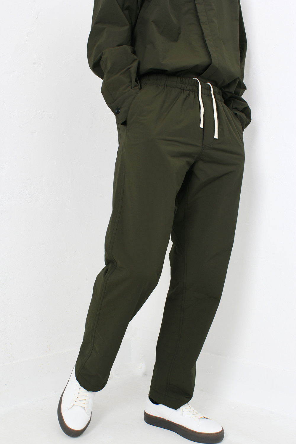 PADDED PAJAMA PANTS _ KHAKI