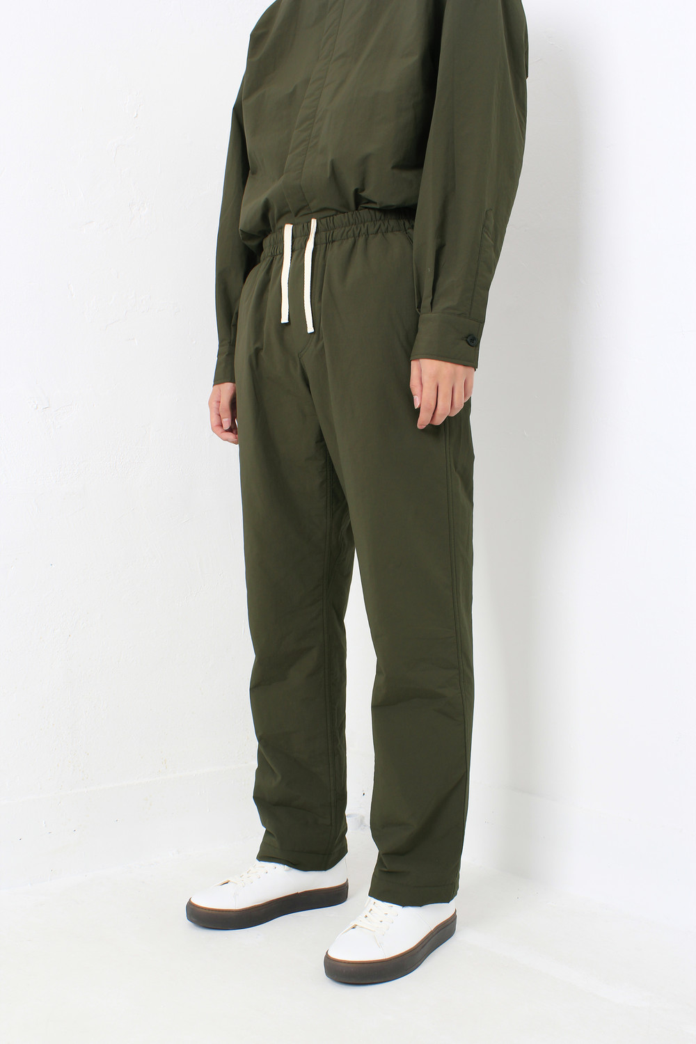 PADDED PAJAMA PANTS _ KHAKI