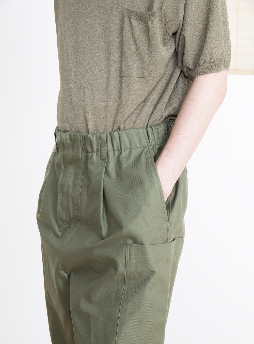 COTTON CARPENTERS PANTS_KHAKI