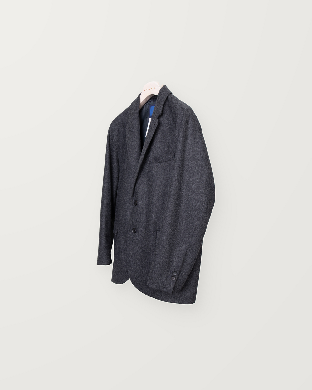 FLANNEL 3 BUTTON JACKET_CHACOAL PRODUCT 2