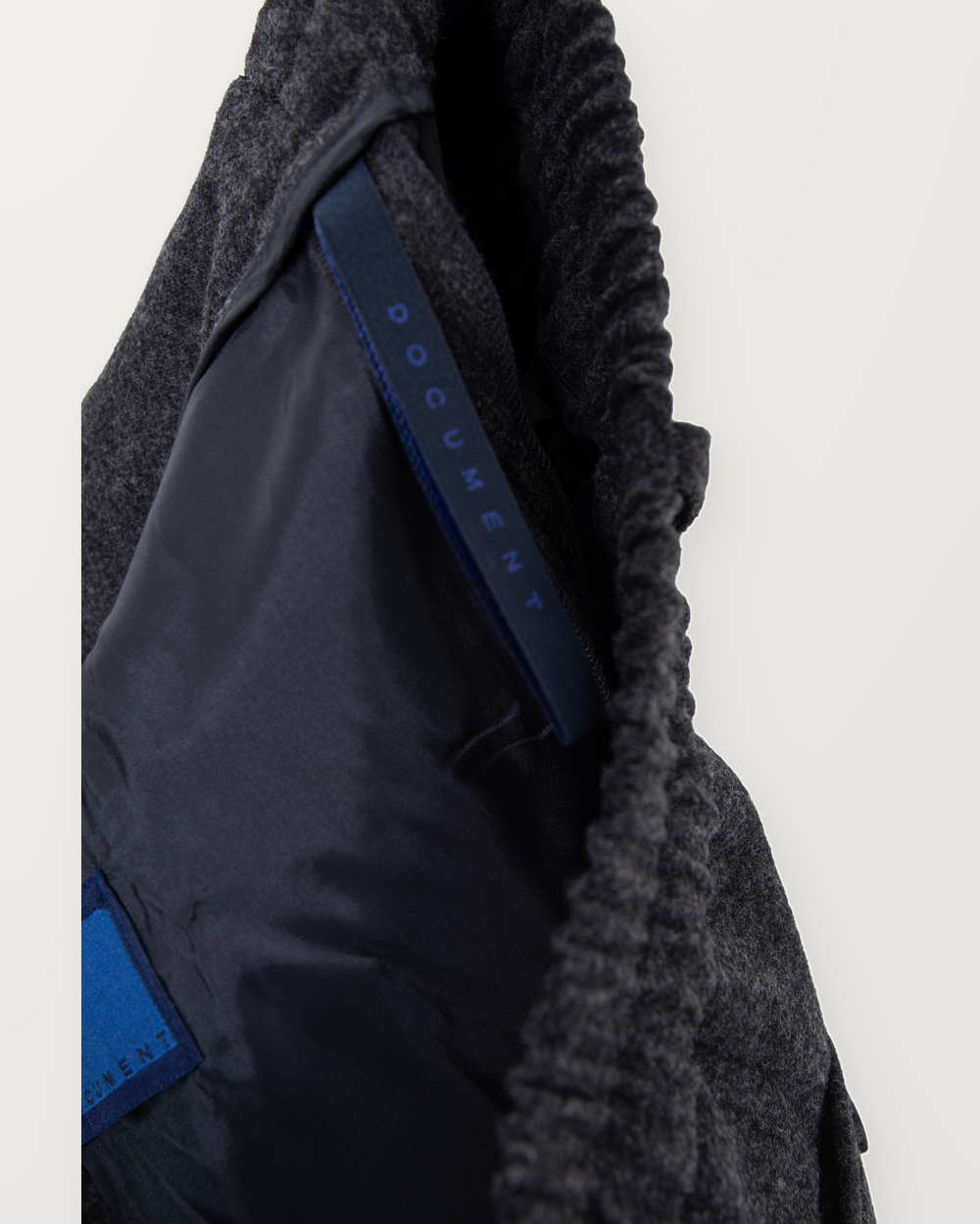 FLANNEL TWO TUCK TROUSERS_CHACOAL PRODUCT 7