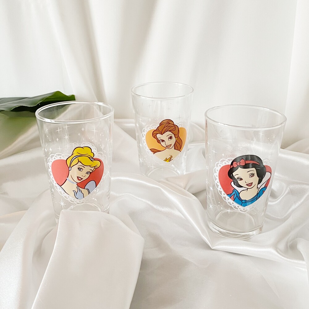 Vintage Disney princess glass cup