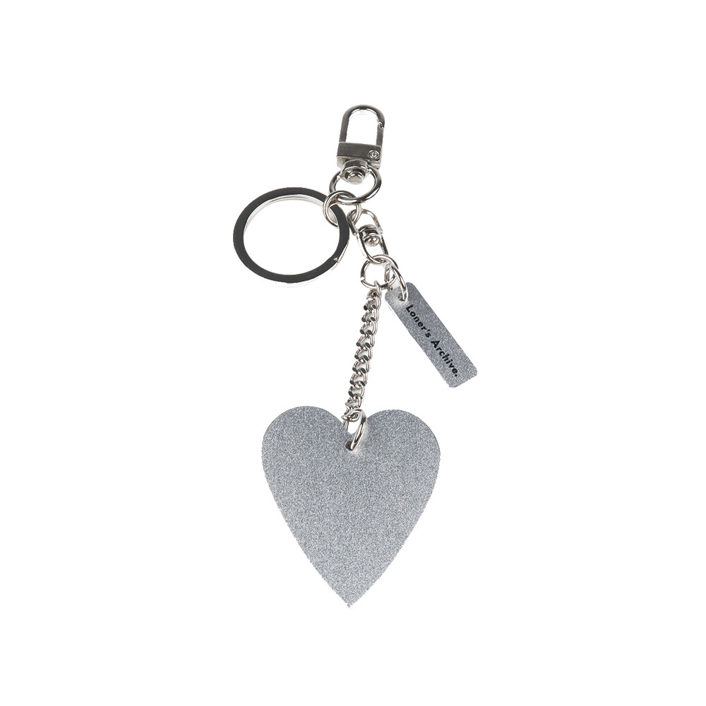 Silver key chain (heart)