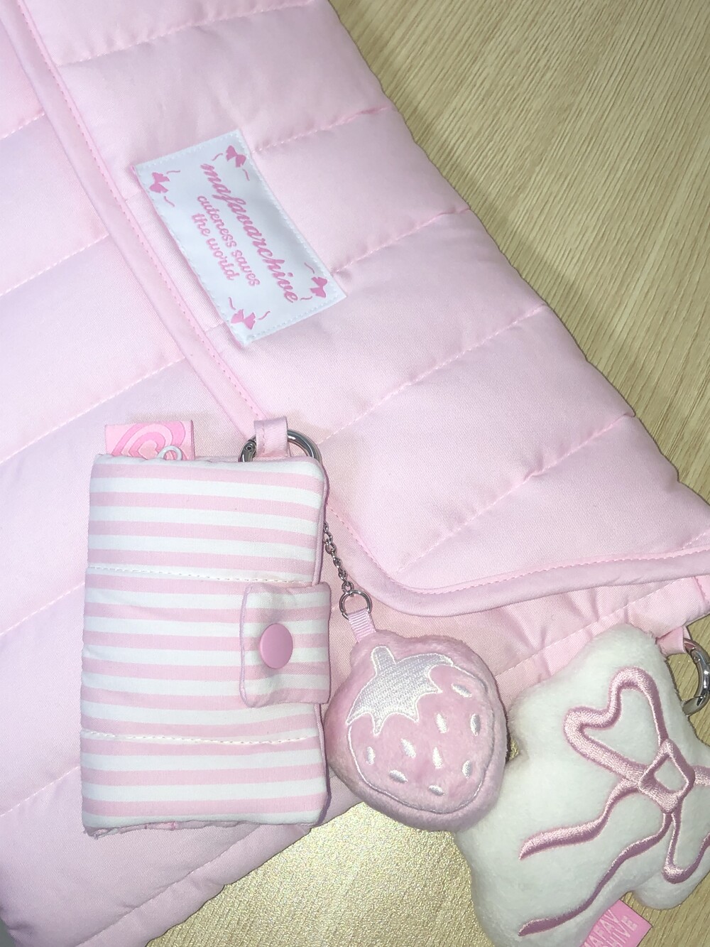 fluffy laptop pouch (pink ver)