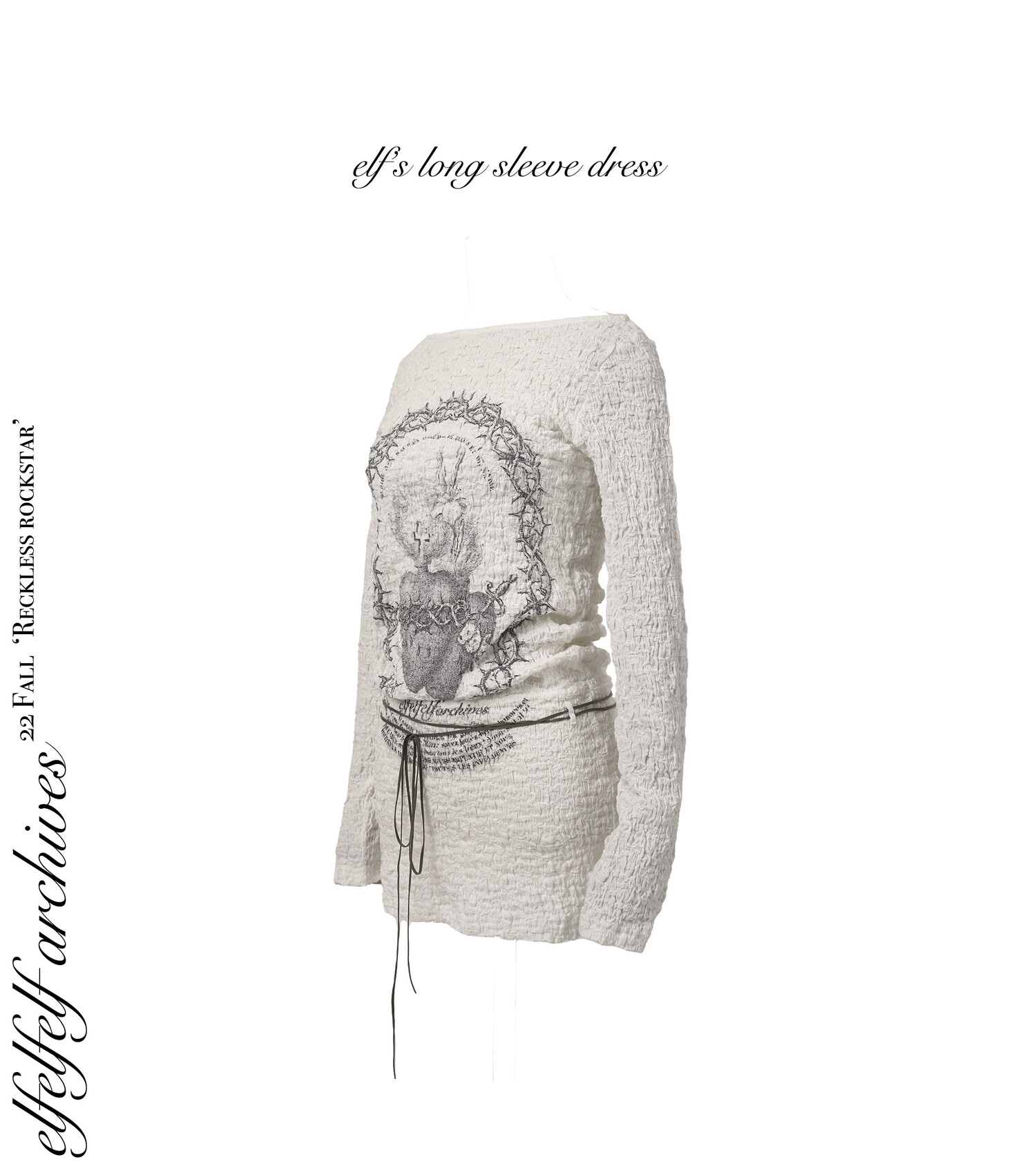 ワンピース elfelfelfarchives long sleeve dress ワンピース elfelfelfarchives long sleeve dress ELF'S LONG