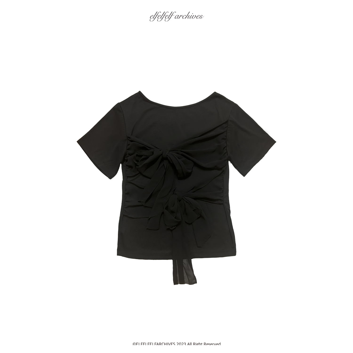 Shirts elfelfelf archive Elfelfelf Archives COLLAR VEST LONG T elfelfelf archives Tシャツ・カットソー 105638011