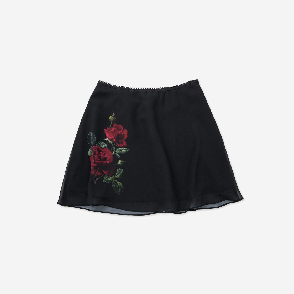 【elfelfelfarchives】ROSE LAYERED SKIRT ROSE SKIRT[red] - elfelfelf archives | 60% - Asian Fashion