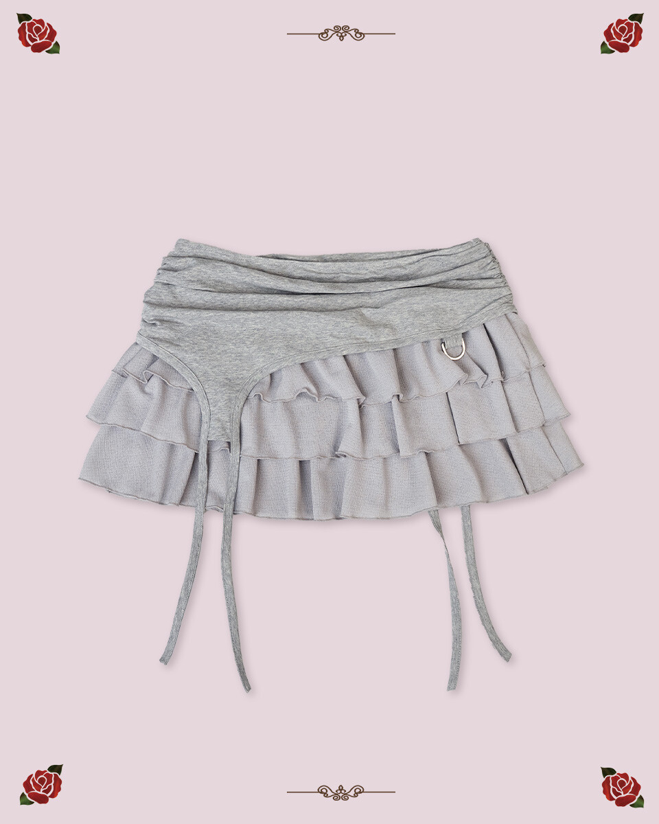【elfelfelf archives】25ss LACE GATER FRILL SKIRT ELFELFELF ARCHIVES] LACE GATER FRILL SKIRT (BLACK) – SellerWork