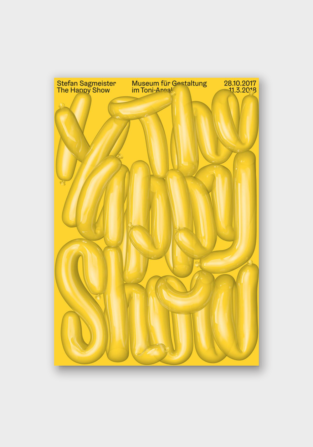 스테판 사그마이스터 Stefan Sagmeister- The Happy Show (액자포함) 90.5×128cm