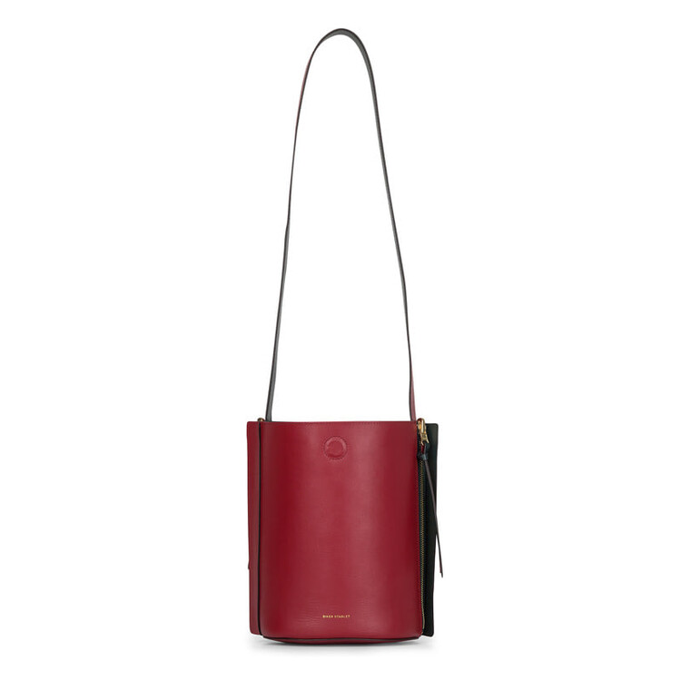 Reversible Bucket Bag Deep Green / Red
