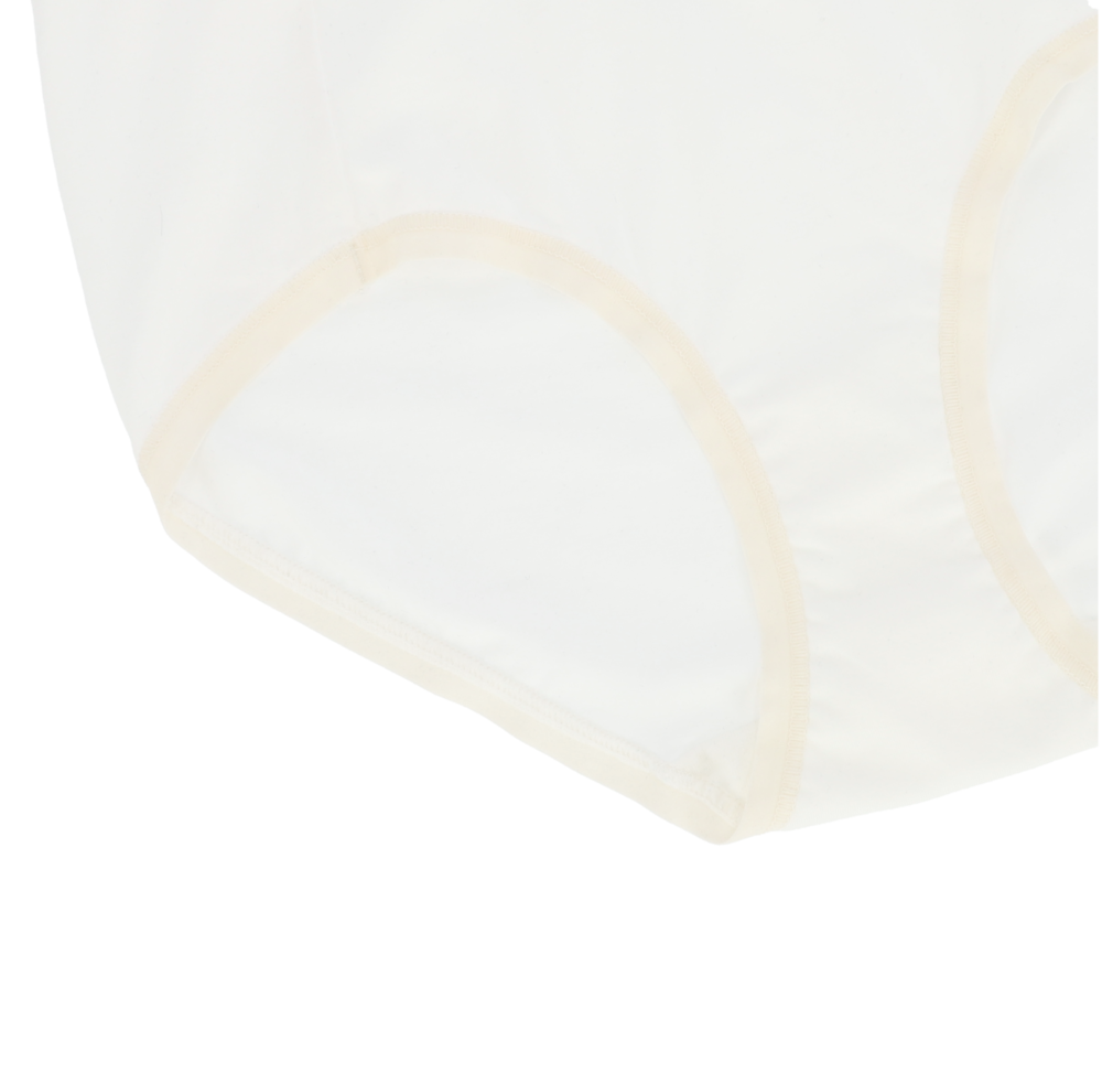 Organic cotton panties in raw color
