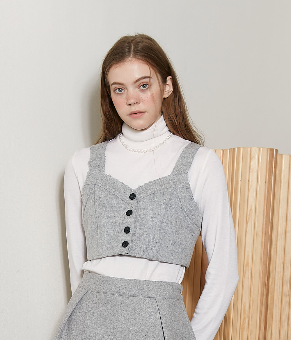 Mussel Tencel wool Turtle T - Ivory