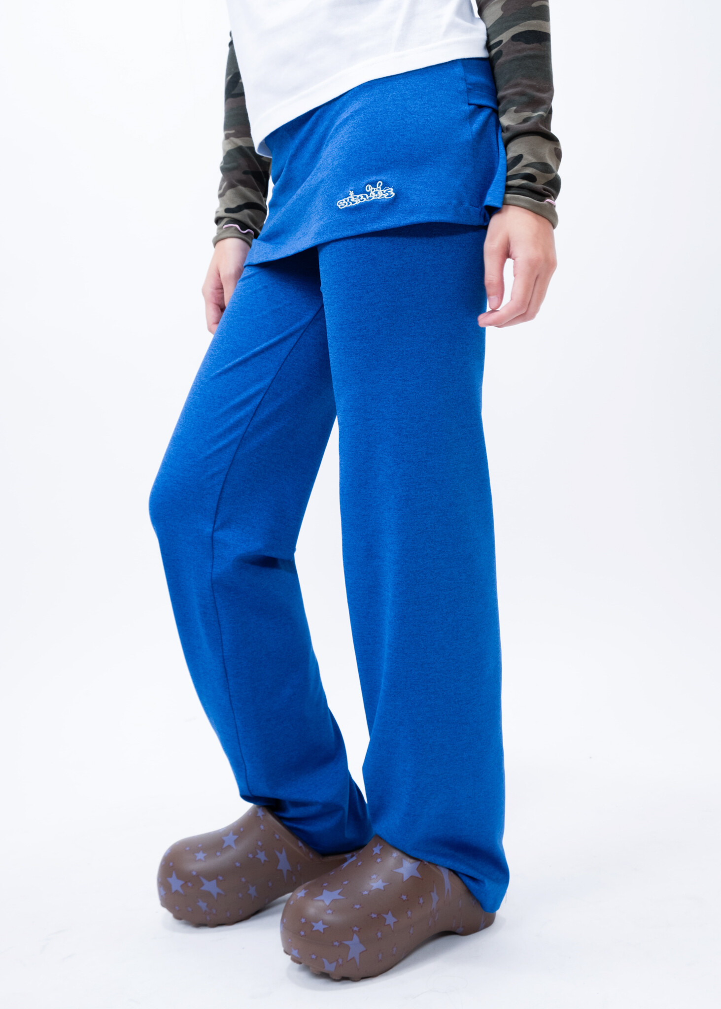 【SHALOM】24FW STRETCHING PLEATS PANTS BLUE STRETCHING PLEATS PANTS in blue