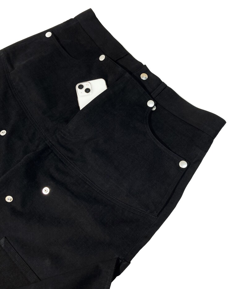 HIDDEN POCKET WORKPANTS (BLACK)