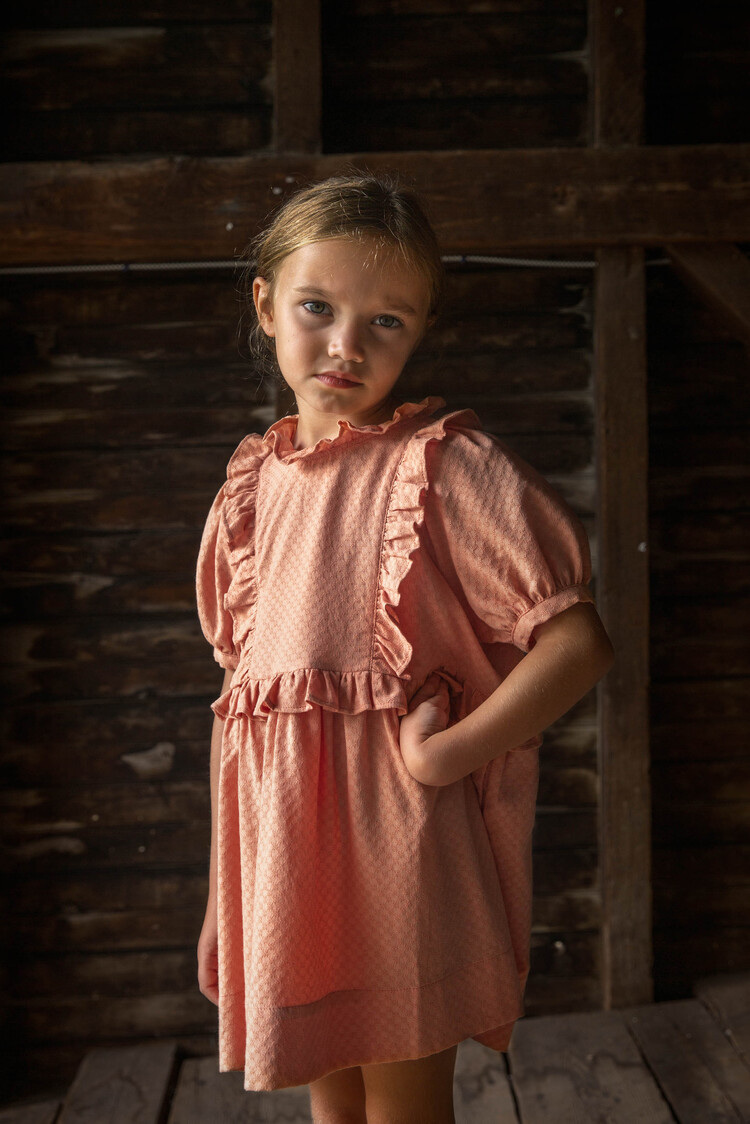 Soor Ploom Inga Dress, Clay 5y ワンピース | discovermediaworks.com