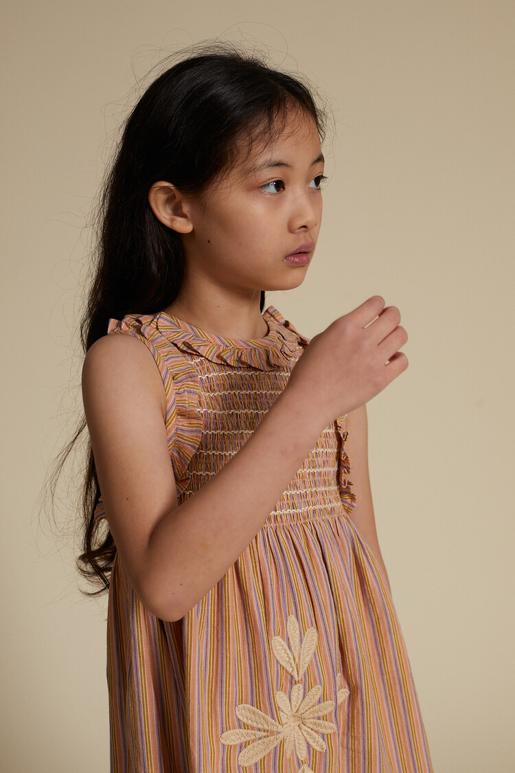 Kids Apolina Ina Dress - Lounger Stripe | Garmentory
