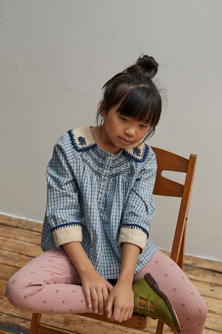 最新入荷】 apolina kids Hazel Blouse Worker Check 